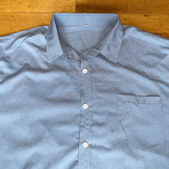 Shein Męska Modna Koszula Lato Krótki Rękaw Rozm. Xl