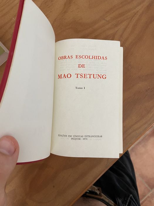 Obras Escolhidas de Mao Tsetung - Tomo I - Livro Vermelho