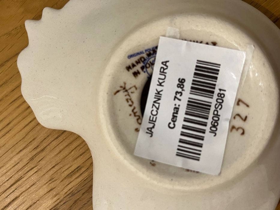 Jajecznik kura ceramika artystyczna