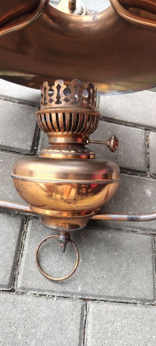 Lampa sufitowa retro loft miedziowana