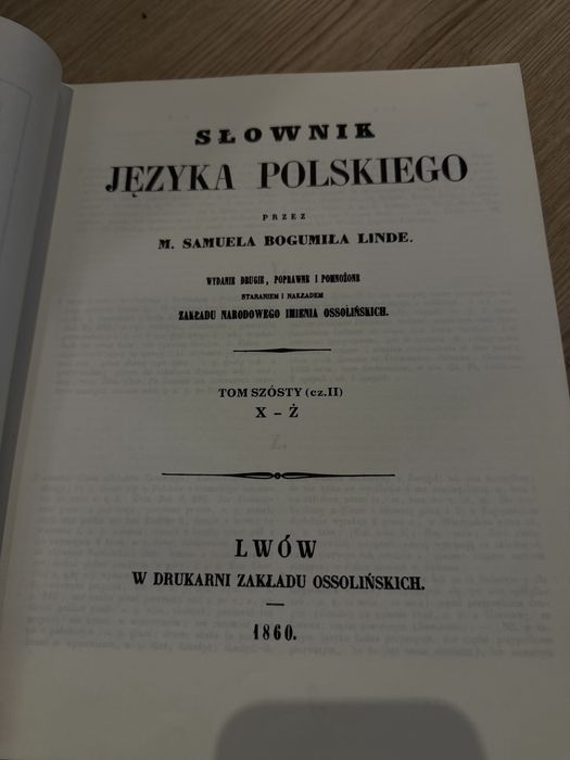 Slownik jez. polskiego Linde 95 r