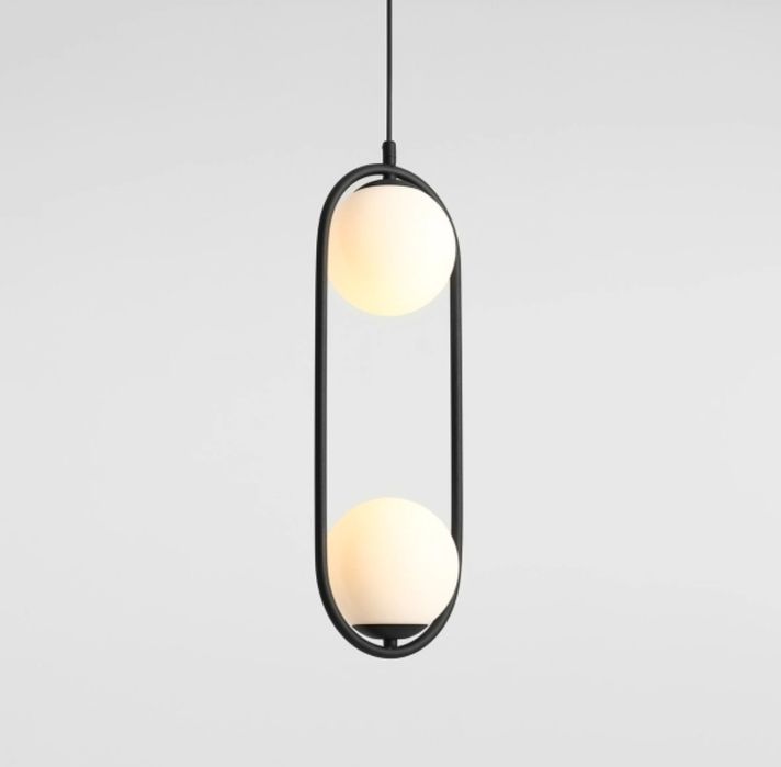 Nowoczesna lampa wisząca RIVA 2 BLACK