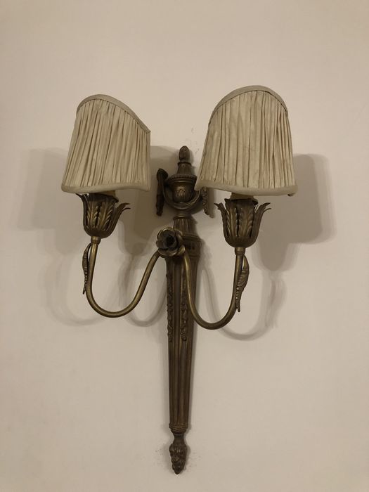 Conjunto de apliques rústicos em cobre