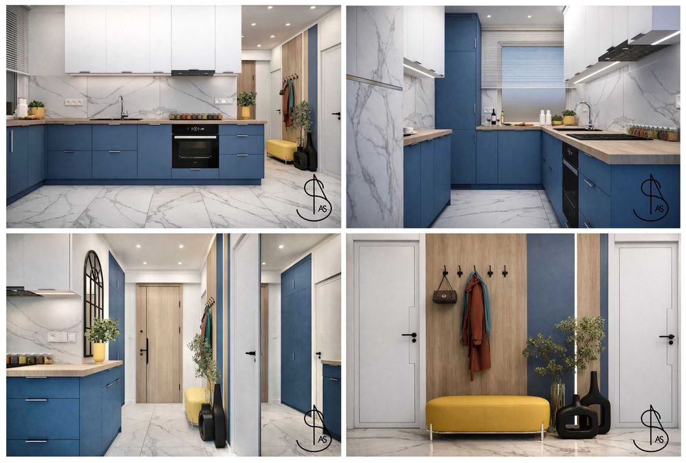 Projektowanie wnętrz, wizualizacje 3D, układ funkcjonalny