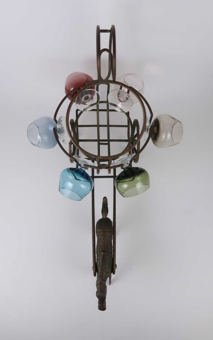 Decanter Vintage - Cavalo com carroça e 6 calices