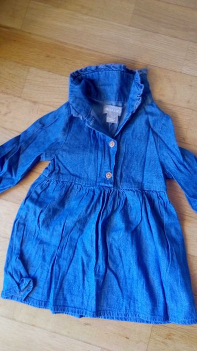 Vestido de ganga menina 6-9 meses (74 cm)