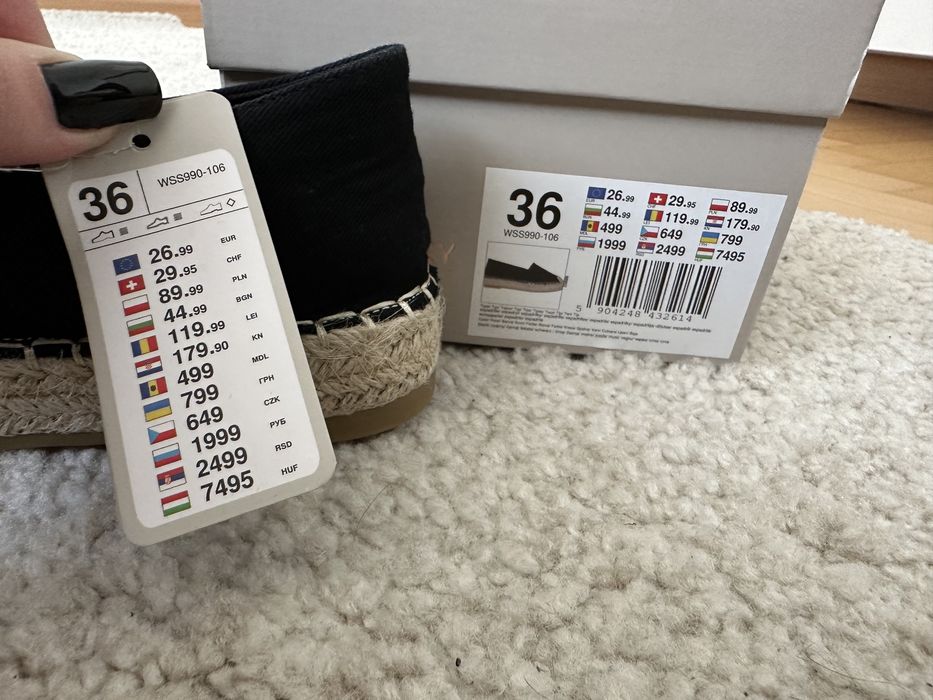 Buty espadryle damskie