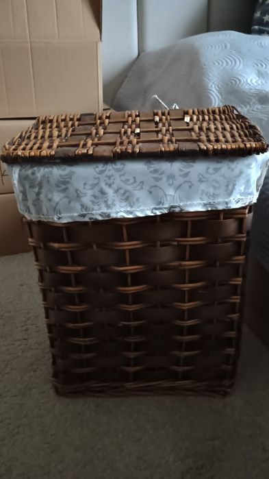 Kosz wiklinowy na pranie