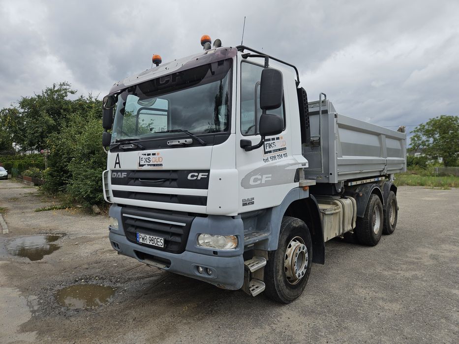 DAF CF 2008R KLIMA, 6X4, Hydroburta, Wywrot 3 Stronny, ZADBANY