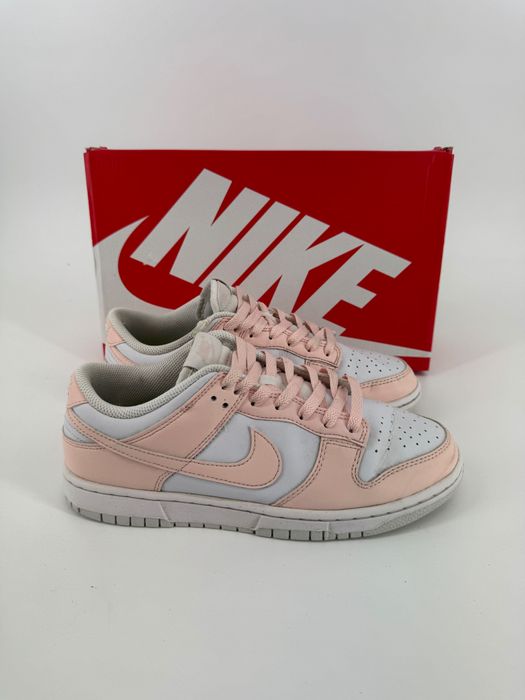 Nike dunk sneakersy niskie na lato damskie białe pomarańczowe 40,5