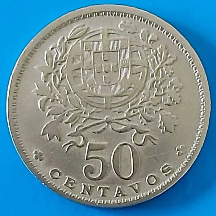50 Centavos de 1951, Republica Portuguesa