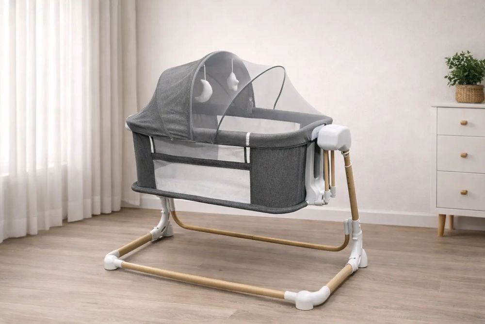 Кроватка дитяча+електрокачалка(три варіанти), нове покоління