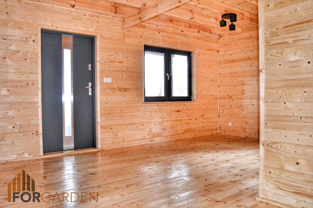 domek drewniany całoroczny, letniskowy