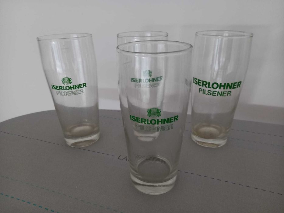 4 copos Iserlohner Pilsener – cerveja alemã original