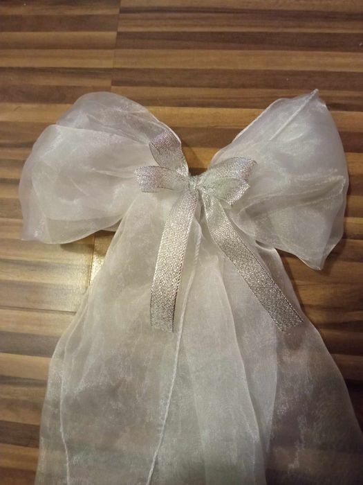 Kokardki ozdobne na przyjęcie, ślub