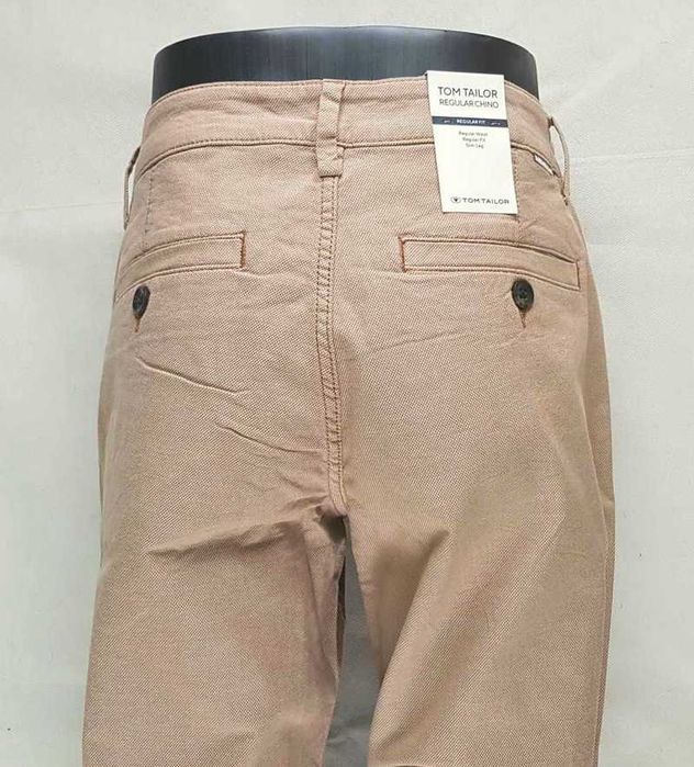 Spodnie męskie Tom Tailor -Chino Slim Regul. beżowe nowe oryg. W33/L34
