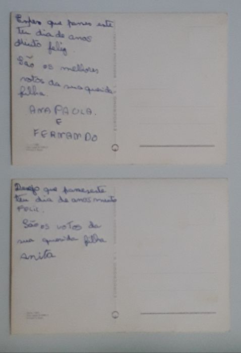 Cartões postais antigos espanhóis