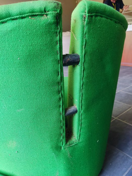 Sofás poltronas verde anos 80 vintage