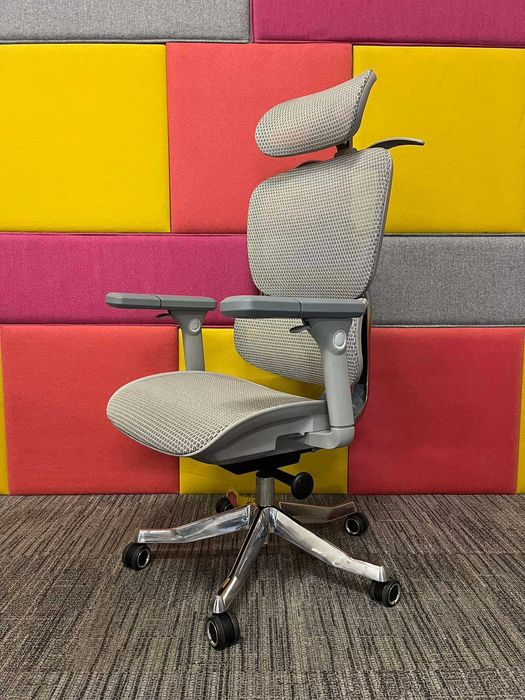 NOWY Fotel biurowy obrotowy ergonomiczny Ergoup Alien szary okazja!