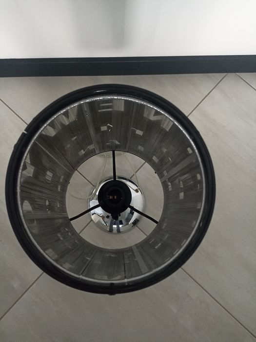 Lampka nocna napisy czarna