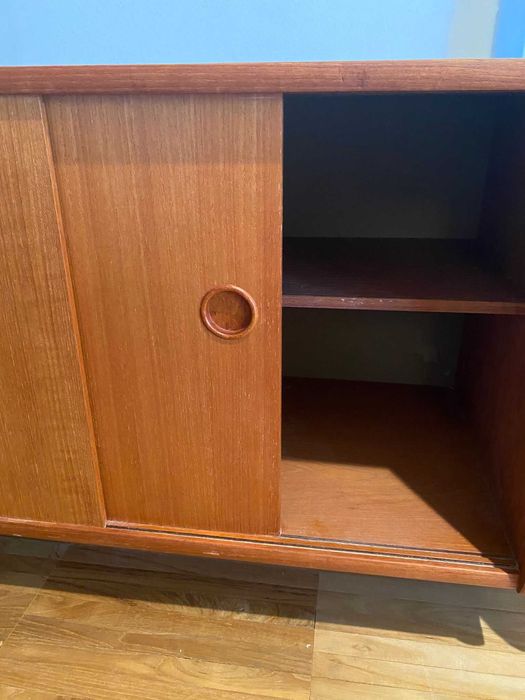 Skandynawski regał wiszący vintage lata 70te