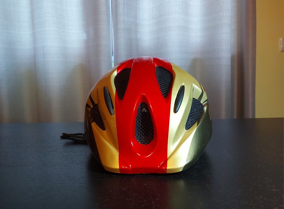 Capacete de bicicleta vermelho  52-56cm