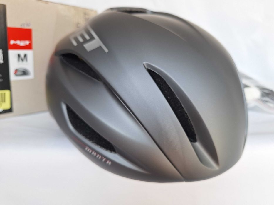 Kask rowerowy szosowy Met Manta Mips Dark Slate Red Matt M 56-58cm