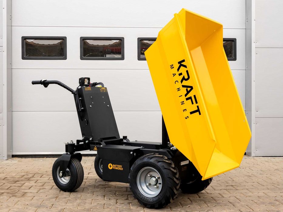 Elektryczne WOZIDŁO kołowe 500 kg NOWE 2026 Wysyp HYDRAULICZNY Wysyłka