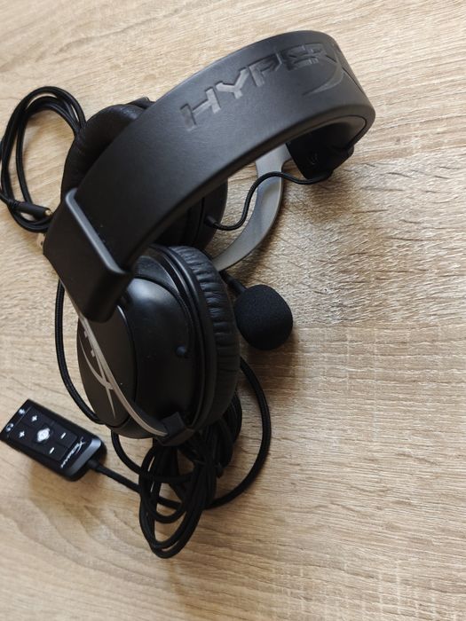 Słuchawki HyperX + karta dźwiękowa