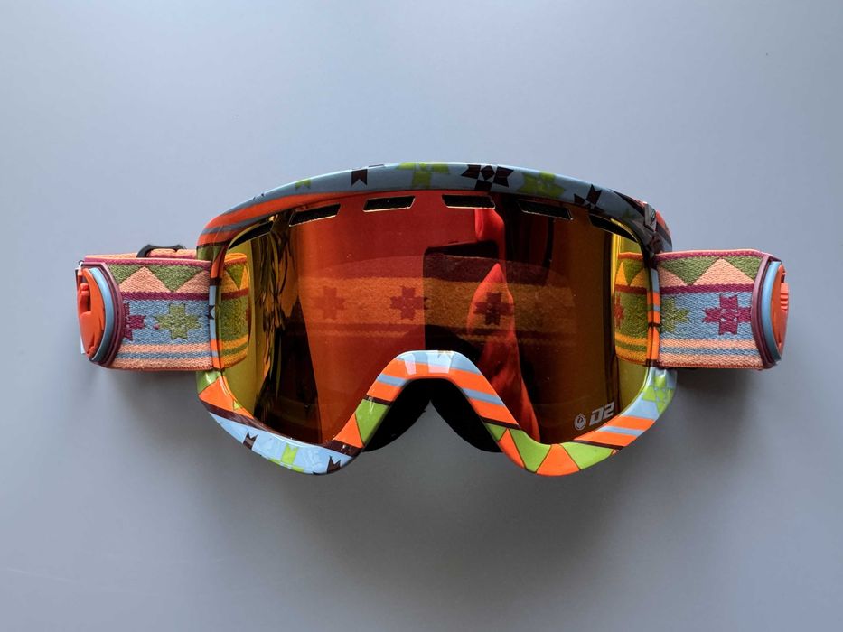 SUPER gogle snowboardowe DRAGON D2 Peruvian / Red Ion + Amber – OKAZJA
