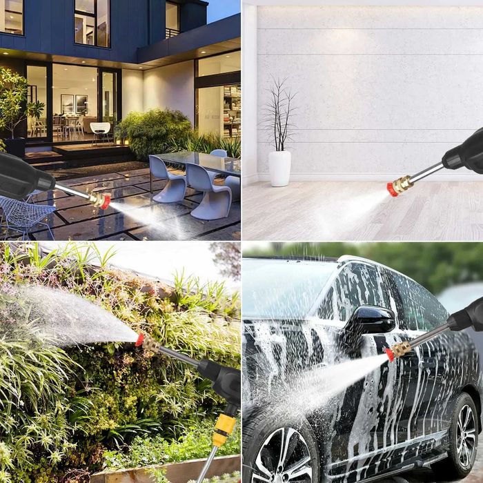 Акумуляторна мийка високого тиску + 2 акумулятори 48V, в кейсі