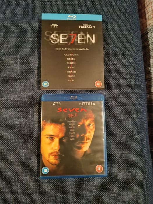 Blu Ray do filme "Seven - Sete Pecados Mortais" (portes grátis)