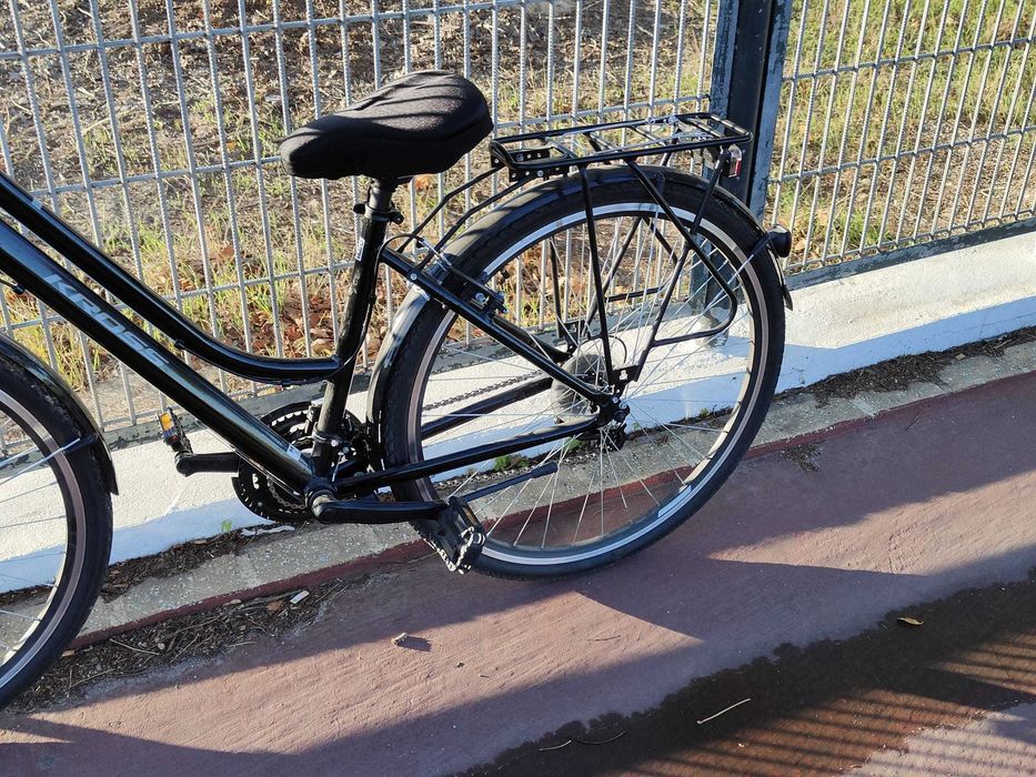 Bicicleta Kross Trans 1.0 black-grey como nova