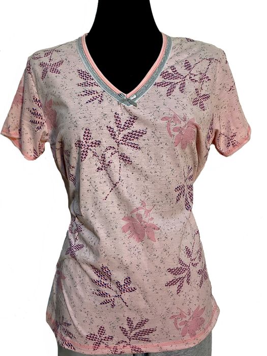 Piżama damska krótki rękaw spodnie 3/4 r. L