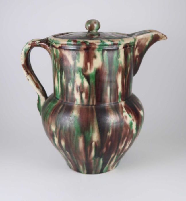 Jarro com tampa faiança das Caldas / Barcelos