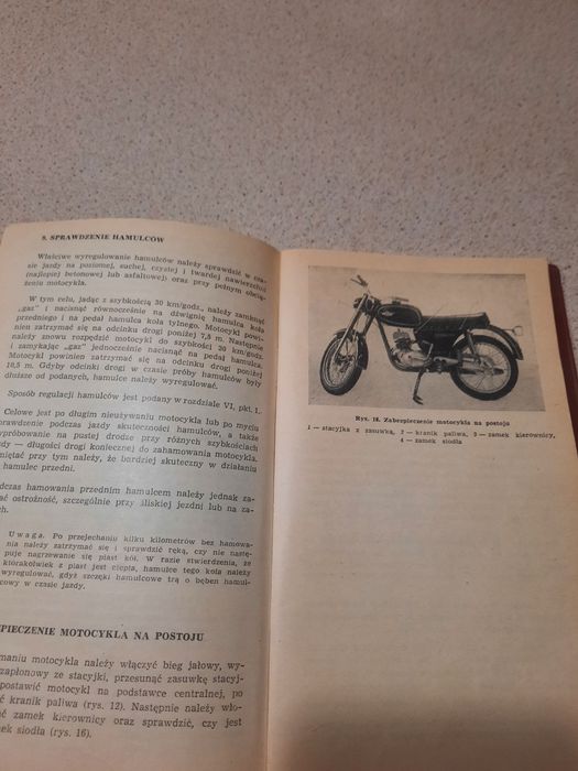 WSK  M06 B3 . Instrukcja obsługi . Rachunki oryginalne  . Motocykl .