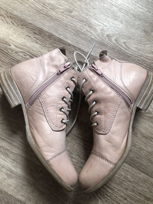 Шкіряні чобітки ботинки 23 см вустілка