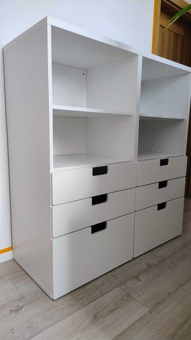 2x Ikea Stuva komoda dziecięca biała