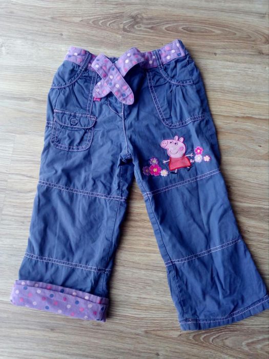 Spodnie ocieplane z Peppa