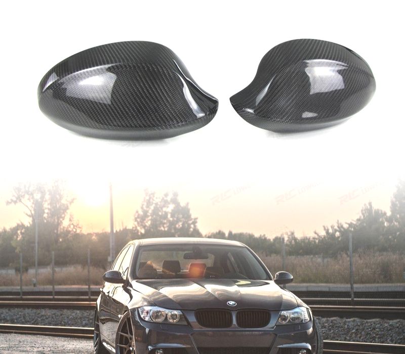 CAPAS DE ESPELHOS RETROVISORES BMW SERIE 1 E81 E82 E87 E88 CARBONO LOOK M