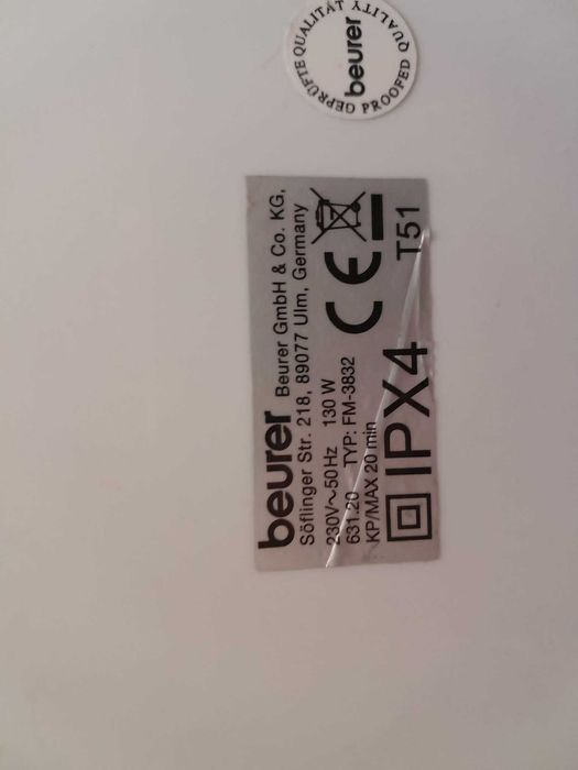 Masażer spa do hydromasażu stóp BEURER