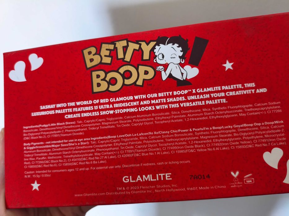 Glamlite boop-oop-a-doop eyeshadow palette
