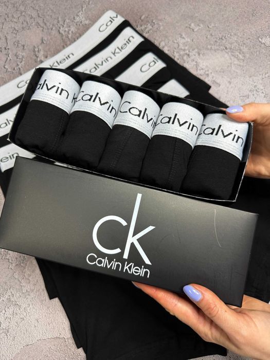 Чоловічі боксери CK серія Modern White/Black. Мужские трусы