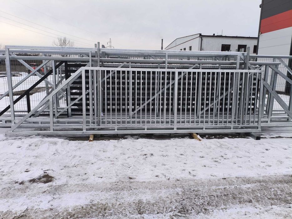 Brama przesuwna stalowa 4m profil 25x25mm ocynk ogniowy PRODUCENT!