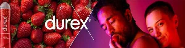 Durex żel lubrykant truskawkowy 50 ml owocowy smakowy nawilżający
