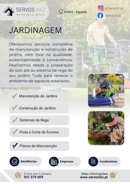 Jardinagem - Jardineiro Profissional Águeda - Aveiro