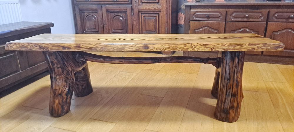 Ława drewniana ręcznie robiona