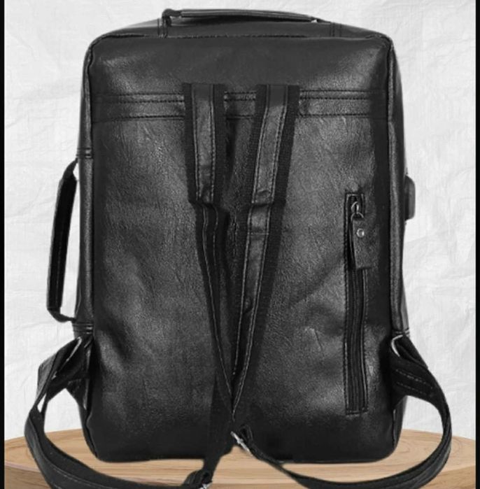 Plecak miejski damski męski do samolotu bagaż podręczny kabinowy skóra