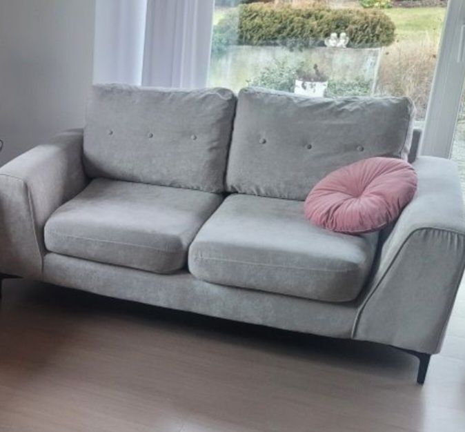 Sofa szara kanapa 2-osobowa