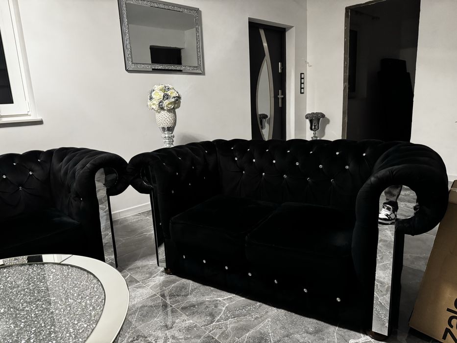 Sofa glamour chesterfield 3+2